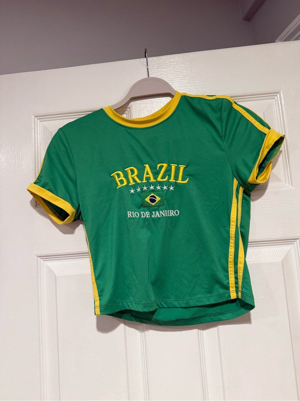 Brazil Rio de Janeiro Green & Yellow T‑Shirt